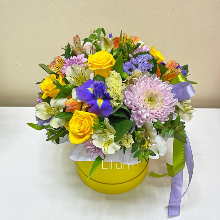 Коробка цветов  " Солнечный день "