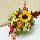 Коробочка цветов " Осеннее солнышко "