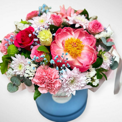 Коробка цветов "Летний полдень "