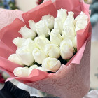 Букет белых роз  " Принцесса "