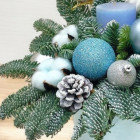 Букет зимний с хлопком "Азия"