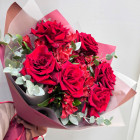 Букет "Огненный цвет" с розой Букет "Огненный цвет" с розой