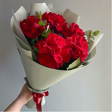 Букет из 5 французских роз 