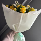 Букет "Солнечные бусы" из кустовой розы Букет "Солнечные бусы" из кустовой розы