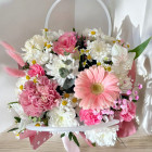 Сумочка "Розовое чудо" с герберой