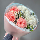 Букет "Всё будет" с розой и хризантемой