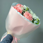 Букет "Всё будет" с розой и хризантемой