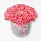 Коробка цветов "Розовая роза"