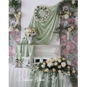 Оформление свадьбы в оливковом цвете