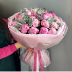 Букет из 25 пионов "Пионовая бомба"