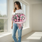 Букет из 25 пионов "Пионовая бомба"