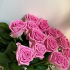 Букет из 15 розовых роз "Аква"
