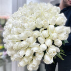 Букет из 101 крупной белой розы