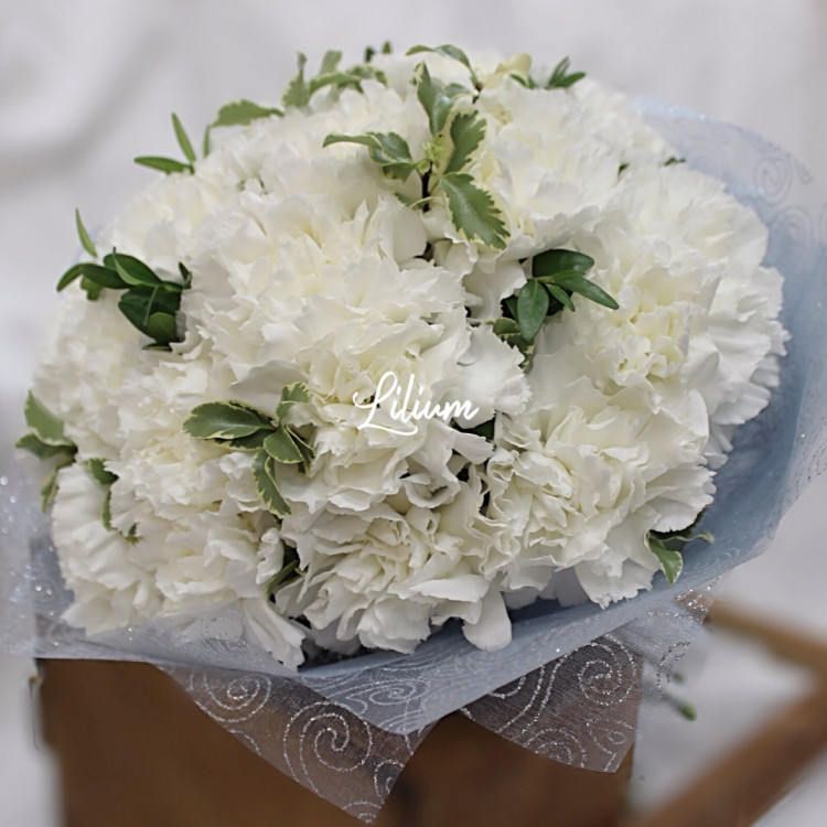  Свадебный букет для венчания "Белое облако"